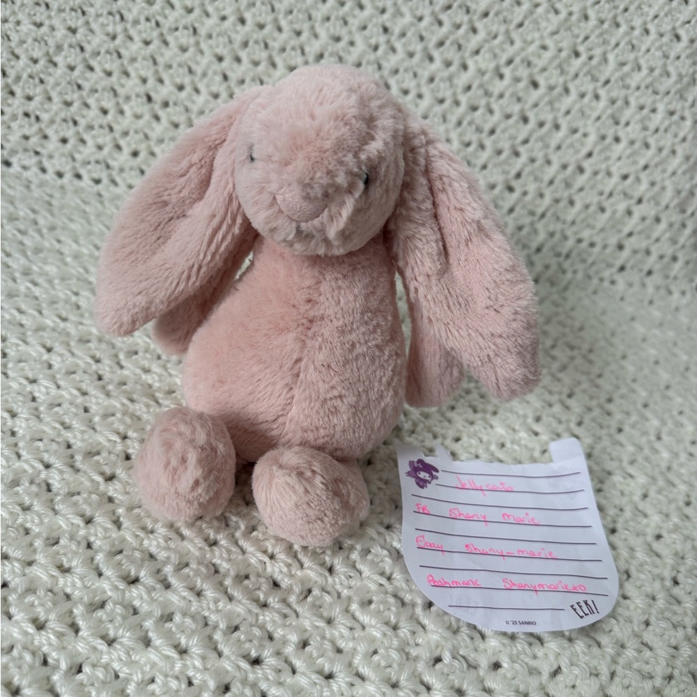 *EUC* Jellycat Original Blush Bunny Small *Authentic* ✅